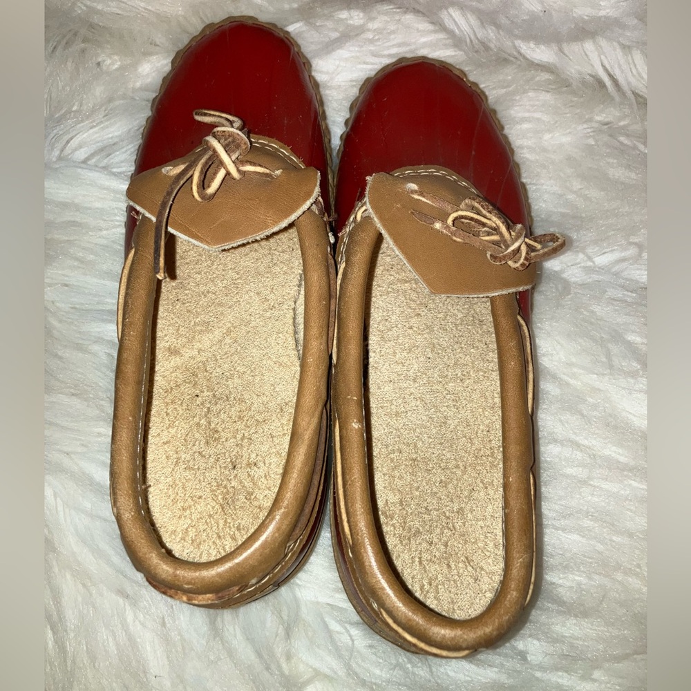 Sorel Low Duck Boots Women’s Red Chinook Waterproof Winter Snow Shoes - Picture 5 of 7